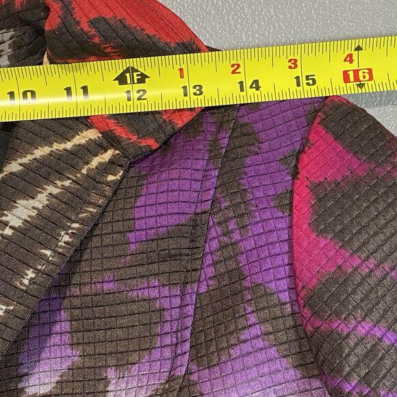 Vintage LAURA MAX Blazer 90s Abstract Artsy Bold Jacket Womens PM Petite M - Picture 4 of 10